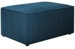 Mirjan24 Polsterhocker, Blau, Kunststoff, 1-Sitzer, Rechteckig, 60x38x45 cm,