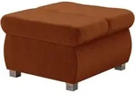 Mirjan24 Polsterhocker, Braun, Textil, 1-Sitzer, Quadratisch, 60x39x60 cm,