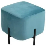 Homcom Fusshocker, T&uuml;rkis, Kunststoff, 44.5x41.5x44.5 cm, Wohnzimmer, Hocker,
