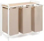 Blumtal W&auml;schesammler, Creme, Textil, 83.5x73x36 cm, Ordnen & Aufbewahren,