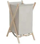 Vicco W&auml;schekorb, Beige, Holzwerkstoff, 1 F&auml;cher, Rechteckig, 40x64x45 cm,...