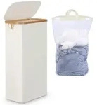 W&auml;schekorb, Beige, Naturmaterialien, 22x70x40 cm, Ordnen & Aufbewahren,