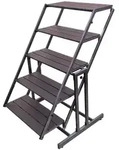 Deluke Pflanzenregal, Braun, Kunststoff, 65.5x130x79.5 cm, Wohnzimmer,