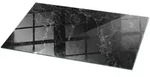 Tulup Tischplatte, Schwarz, Glas, Rechteckig, 120x60x0.4 cm, Esszimmer, Tische,