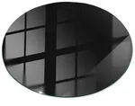 Tulup Tischplatte, Schwarz, Glas, Rund, 90x90x0.4 cm, Esszimmer, Tische,...