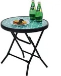 Beistelltisch, Mehrfarbig, Glas, 47x6x62 cm, Wohnzimmer, Wohnzimmertische,