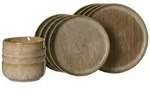 Ritzenhoff Breker Basic-Set, Braun, Keramik, 12-teilig, Rund, 2x2x2 cm, Essen &