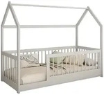 Mirjan24 Hausbett, Kaschmir, Holz, Rechteckig, 80x180 cm, Kinderzimmer &