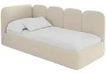 Altdecor Einzellbett, Taupe, Textil, 90x200 cm, Kinderzimmer & Jugendzimmer,