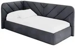 Altdecor Einzellbett, Titan, Textil, 100x200 cm, Kinderzimmer & Jugendzimmer,