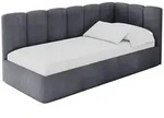 Altdecor Einzellbett, Dunkelgrau, Textil, 80x200 cm, Kinderzimmer &...