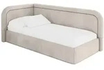 Altdecor Einzellbett, Sand, Textil, 100x200 cm, Kinderzimmer & Jugendzimmer,
