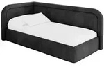 Altdecor Einzellbett, Anthrazit, Textil, 80x200 cm, Kinderzimmer & Jugendzimmer,