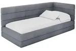 Altdecor Einzellbett, Grau, Textil, 100x200 cm, Kinderzimmer & Jugendzimmer,