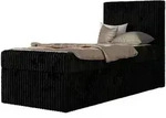 MKS Jugendbett, Schwarz, Textil, 1-Sitzer, Rechteckig, 200x90 cm, Kinderzimmer &