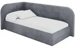 Altdecor Einzellbett, Blaugrau, Textil, 90x200 cm, Kinderzimmer & Jugendzimmer,