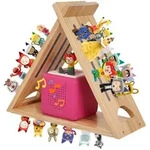 Relaxdays Regal, Hellbraun, Holz, 42x34.5x15 cm, Kinderzimmer & Jugendzimmer,