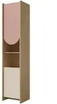Mirjan24 Kinderregal, Eiche, Rosa, Holzwerkstoff, Rechteckig, 44x198x40 cm,