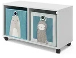 Vicco Kinderregal, Wei&szlig;, Holzwerkstoff, 2 F&auml;cher, Rechteckig, 72x42.4x30.8 cm,