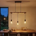 Globo Lighting Led, Schwarz, Holz, 5x120x60 cm, Lampen & Leuchten, LED...