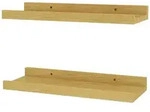 Vicco Wandregal, Natur, Holzwerkstoff, 2 F&auml;cher, Rechteckig, 40x4x15 cm,...