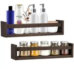 Mein-Regal Wandregal, Braun, Holzwerkstoff, 12x10x42 cm, Wohnzimmer, Regale,
