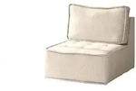 Fun M&ouml;bel Sessel, Creme, Textil, 80x85x90 cm, Wohnzimmer, Sessel, Polstersessel