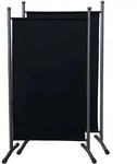 Quick Star Paravent, Schwarz, Metall, 80x180 cm, Sonnenschutz & Sichtschutz,