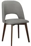 Mirjan24 Stuhl, Walnuss, Grau, Holz, Buche, 1-Sitzer, 48x83x54 cm, Esszimmer,