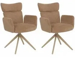 MCW Esszimmerstuhl, Hellbraun, Textil, 63x92x58 cm, Esszimmer, St&uuml;hle,