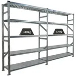 Proregal Fachbodenregal, Silber, Metall, 300x200x50 cm, Freizeit, Heimwerken,