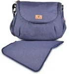 Cangaroo Wickeltasche, Blau, Textil, 10x32x40 cm, unisex, Baby on Tour,...