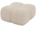 Altdecor Pouf, Ecru, Kunststoff, 1-Sitzer, 90x43x90 cm, Wohnzimmer, Hocker,...