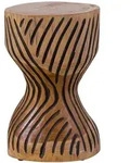 Massivmoebel24 Unika, Natur, Holz, Echtholz,Teakholz, 1 F&auml;cher, 29x45x29 cm,