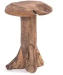 Design Delights Hocker, Natur, Holz, 30x47x30 cm, Wohnzimmer, Hocker, Sitzhocker