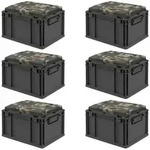 Proregal Eurobox, Schwarz, Kunststoff, Rechteckig, 30x26.5x40 cm, Ordnen &