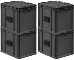 Proregal Eurobox, Schwarz, Kunststoff, Rechteckig, 30x33.5x40 cm, Ordnen &