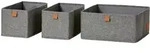 Love IT Store IT Aufbewahrungsboxen-Set Premium, Grau, Textil, Karton, Ordnen &