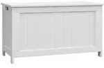 Homcom Auflagenbox,, Wei&szlig;, Holzwerkstoff, 40x46x81 cm, Aufbewahrung &...