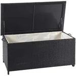 Proregal Kissenbox, Schwarz, Kunststoff, 170 L, 100x51x50 cm, Aufbewahrung &