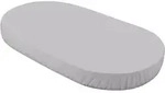 waldin Baby, Grau, Textil, Uni, Oval, 73x125 cm, Schlafen, Babybett-Ausstattung,