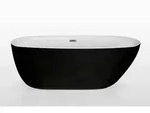 Sanotechnik Badewanne Melbourne, Wei&szlig;, Kunststoff, 74x56x170 cm, verst&auml;rkte