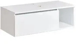 Beliani Waschbeckenunterschrank, Wei&szlig;, Holzwerkstoff, 80x27x40 cm, Badezimmer,