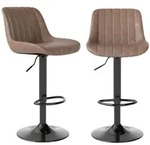 Barhocker, Braun, Kunststoff, 46x109x37 cm, Esszimmer, Barm&ouml;bel, Barhocker