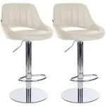 CLP Barhocker, Creme, Metall, 47x83x48 cm, Esszimmer, Barm&ouml;bel, Barhocker