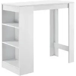 [en.casa] Bartisch, Wei&szlig;, Holzwerkstoff, Rechteckig,Rechteckig, 110x103x50 cm,