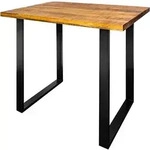 riess-ambiente Bartisch, Braun, Schwarz, Metall, Rechteckig, 120x105x80 cm,