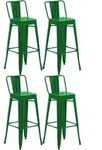 CLP Barhocker, Gr&uuml;n, Metall, 44x96x43 cm, Esszimmer, Barm&ouml;bel, Barhocker