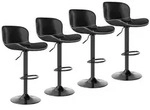 Barhocker, Schwarz, Kunststoff, 45x100x38 cm, Esszimmer, Barm&ouml;bel, Barhocker