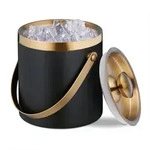 Relaxdays Eiseimer, Schwarz, Metall, Kunststoff, 17 cm, Essen & Trinken,